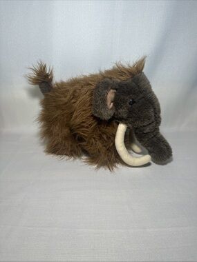 Build-A-Bear Brown Woolly Mammoth Plush with Cream Tusks Retired